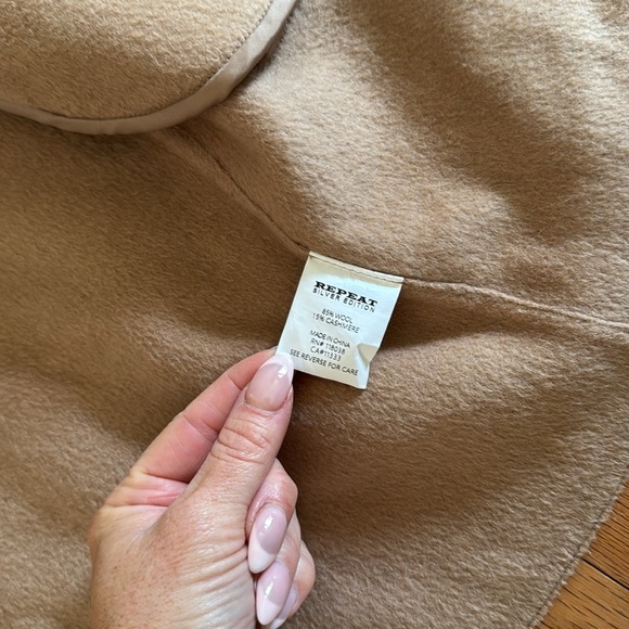 Repeat | Beige/Tan | Wool/Cashmere | Coat/Cardigan | Open Front | size L / EU 40 - Picture 3 of 5
